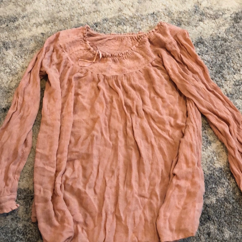 Pink flow top